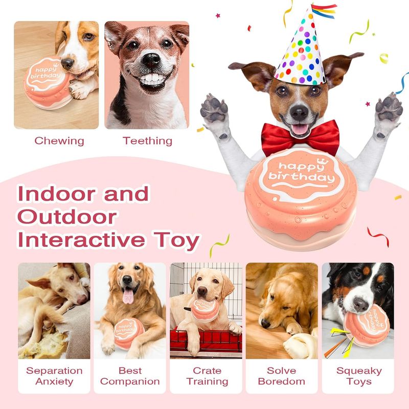 Pawzy Jouet à mâcher durable pour chien – Jaune vif