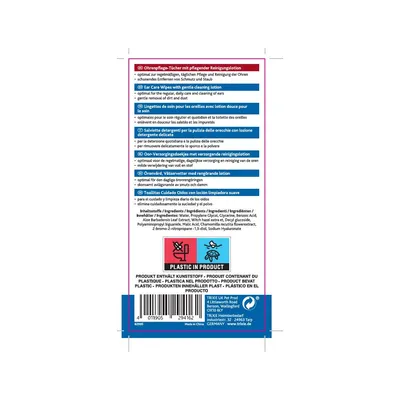 Trixie - 30 Lingettes de soin pour les oreilles pour animaux