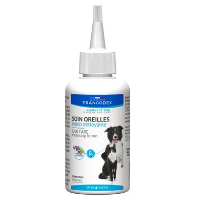 Francodex - Soin pour les Oreilles Lotion Nettoyante 125 ml Pour Chiots et