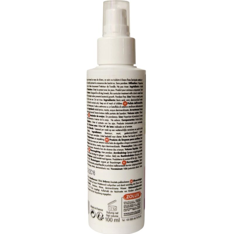 zolux - Nettoyant oreilles 100 ml pour chien