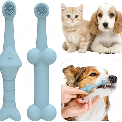 Pawzy Ensemble de brosses à dents pour chats et chiots