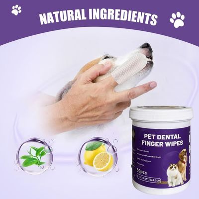 Pawzy Lingettes dentaires pour animaux