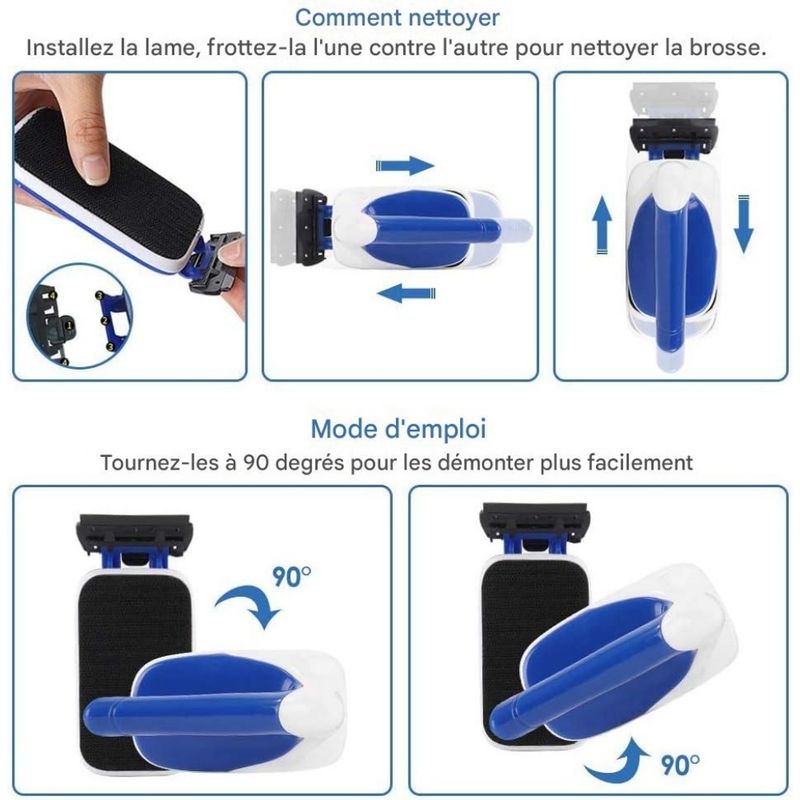 ZooVenture Pinceau magnétique pour nettoyer aquarium