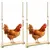 ZooVenture Lot de deux jouets - balançoires pour poules