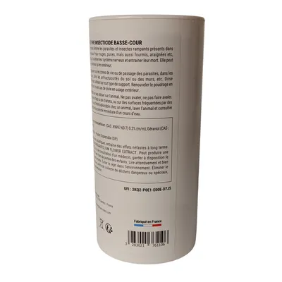 Poudre insecticide pyrèthre Habitat 500g basse-cour