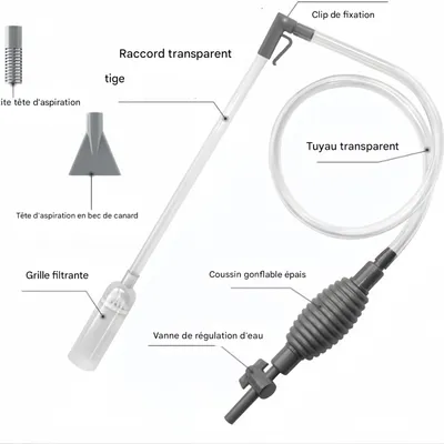 Pawzy Kit de nettoyage polyvalent pour aquarium