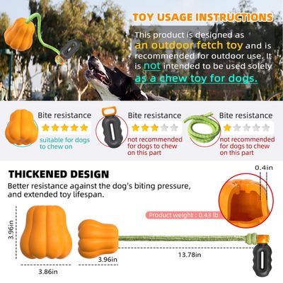 Pawzy Pelota chirriante para perros - resistente y limpia dientes