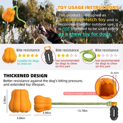 Pawzy Pelota chirriante para perros - resistente y limpia dientes