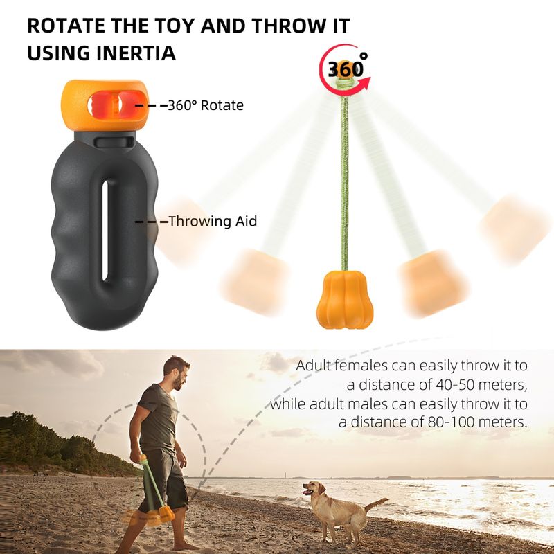Pawzy Pelota chirriante para perros - resistente y limpia dientes
