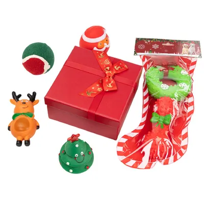 Pawzy Coffret de jouets de Noël pour chiens