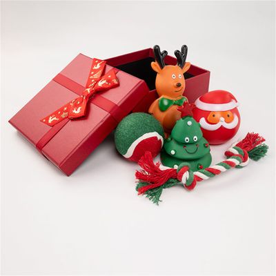 Pawzy Coffret de jouets de Noël pour chiens