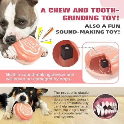 Pawzy Jouet à mâcher durable pour chien – Rose poudré