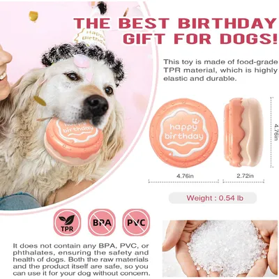 Pawzy Jouet à mâcher durable pour chien – Rose poudré