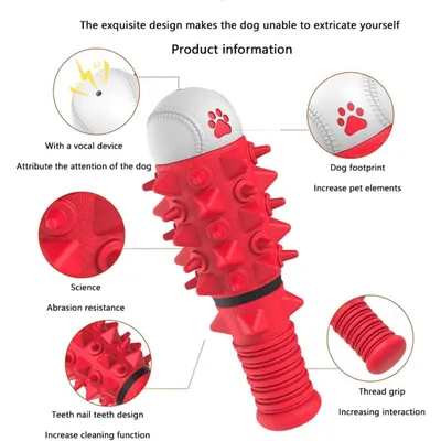 Pawzy Jouet à mâcher dentaire pour chien - Os nettoyant