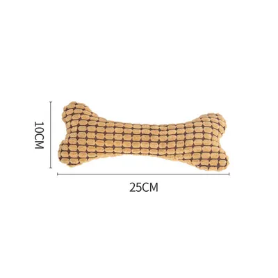 Pawzy Jouets en peluche en forme d'os pour chats et chiens