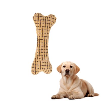 Pawzy Jouets en peluche en forme d'os pour chats et chiens