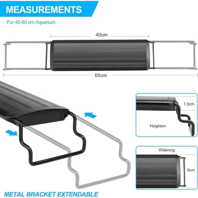 ZooVenture Lampe d'éclairage pour aquarium pour poissons