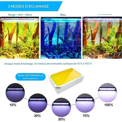 ZooVenture Lampe d'éclairage pour aquarium pour poissons