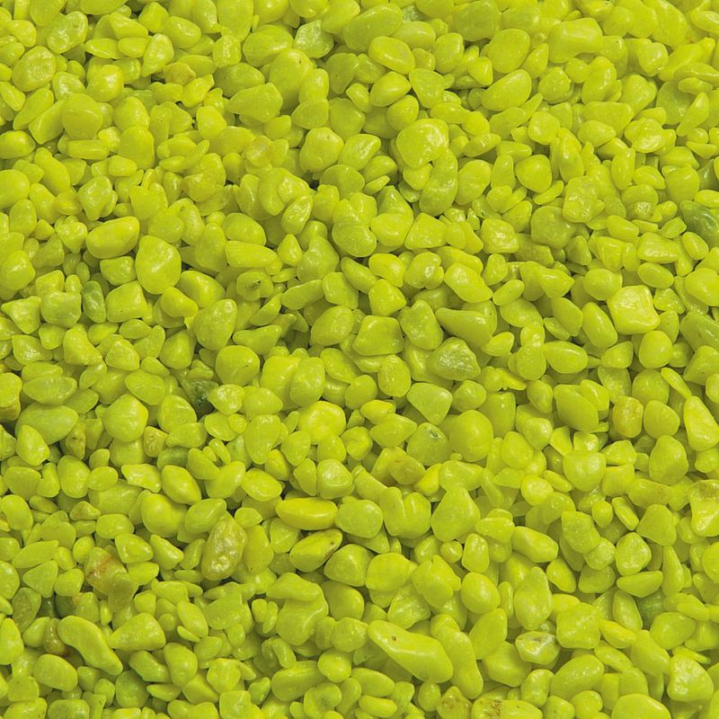 Flamingo - Gravier Neon jaune 1 kg pour aquarium.