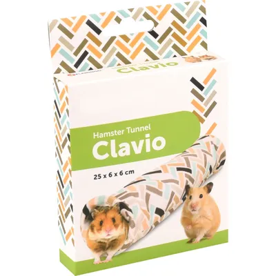 Tunnel pour hamster CLAVIO ø 6 cm x 25 cm pour rongeurs