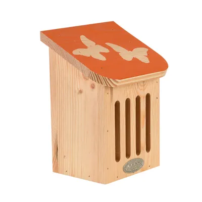 Esschert Design - Maison à papillons, avec toit coloré avec silhouette papi