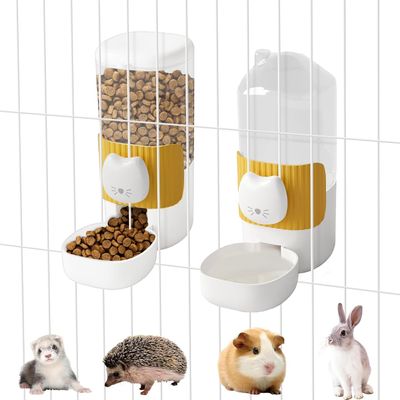 Mangeoire suspendue à distribution automatique pour lapins