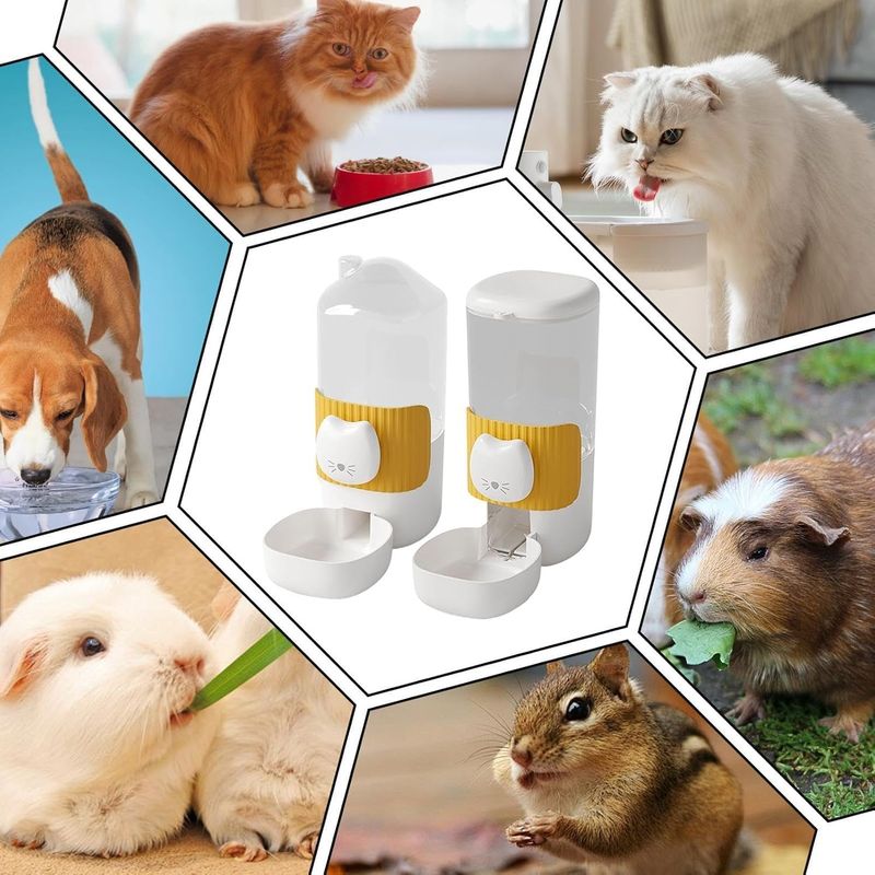 Mangeoire suspendue à distribution automatique pour lapins