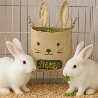 Zoomtopia Distributeur de foin pour lapins et petits animaux