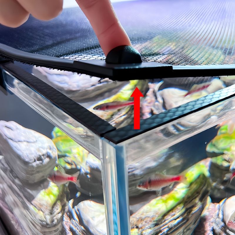 FurryFusion Filet magnétique anti-saut pour aquarium