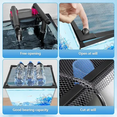 FurryFusion Filet magnétique anti-saut pour aquarium FurryFusion Filet magnétique anti-saut pour aquarium