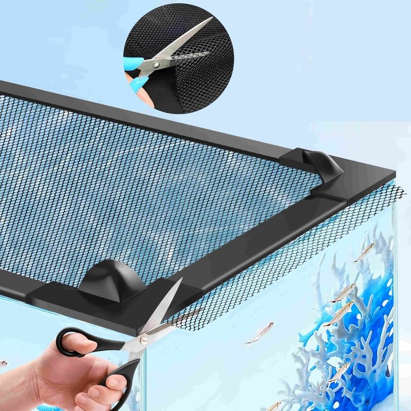 FurryFusion Filet magnétique anti-saut pour aquarium