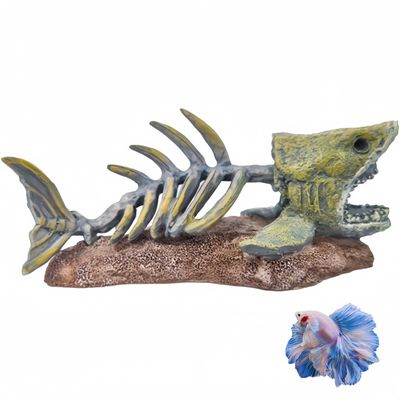 ZooVenture Décoration d'aquarium en forme d'os de poisson pour poissons