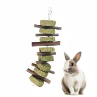 FurryFusion Gâteau d'herbe à mâcher pour petits animaux