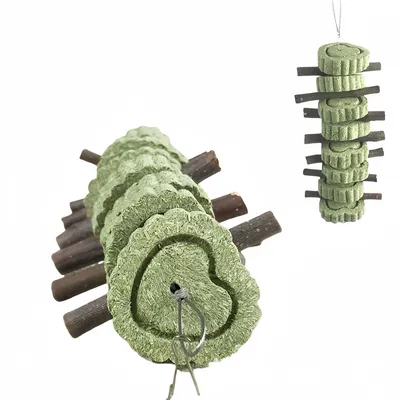 FurryFusion Gâteau d'herbe à mâcher pour petits animaux