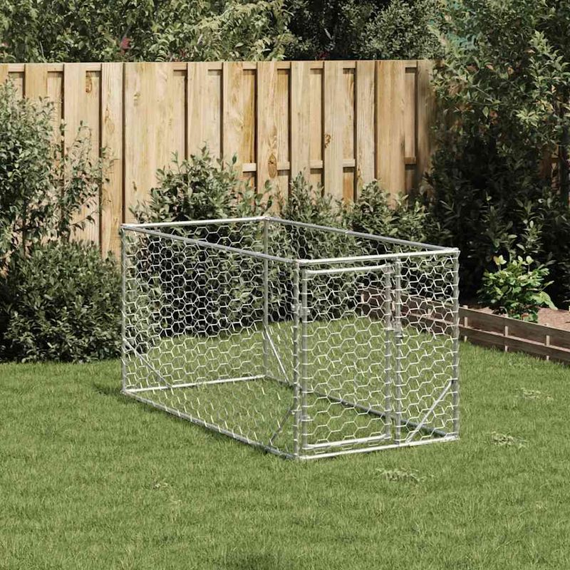 vidaXL chenil d'extérieur pour chiens Acier