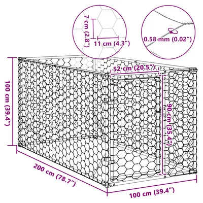 vidaXL Niche d'extérieur Acier