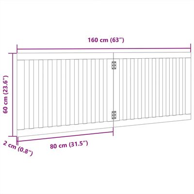 vidaXL barrière pour chien Bois
