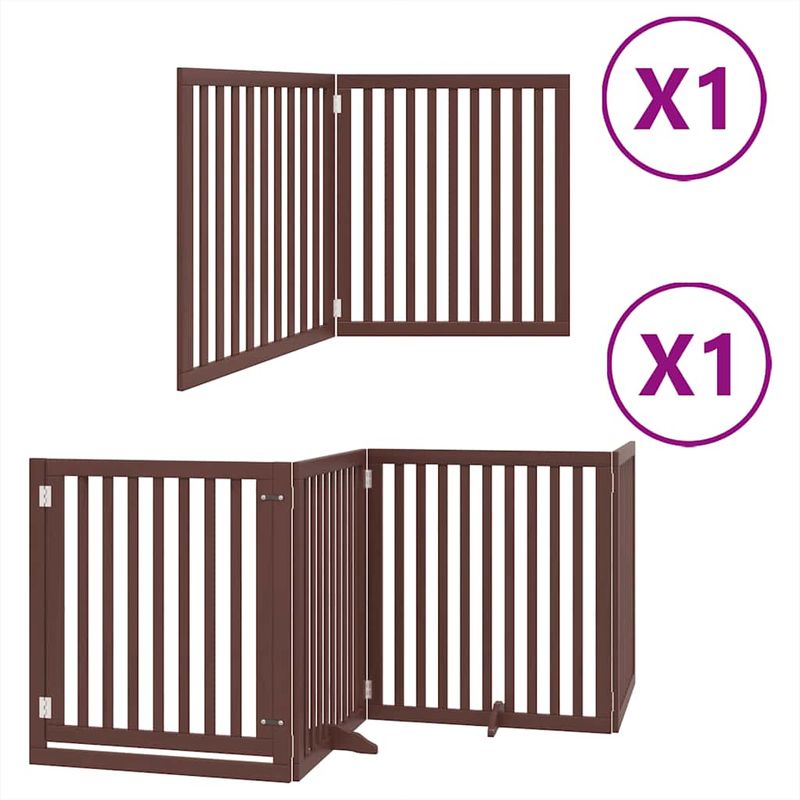 vidaXL barrière pour chien Bois