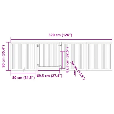 vidaXL barrière pour chien Bois vidaXL barrière pour chien Bois