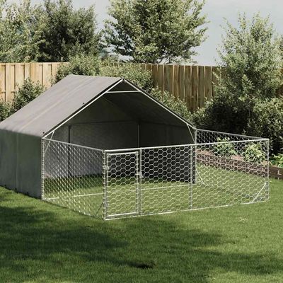 vidaXL chenil d'extérieur pour chiens Acier