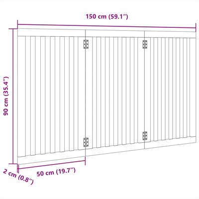 vidaXL barrière pour chien Bois