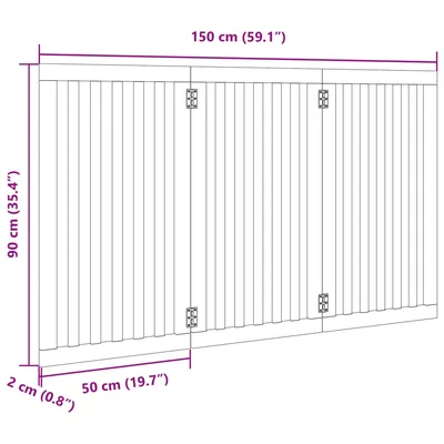 vidaXL barrière pour chien Bois vidaXL barrière pour chien Bois