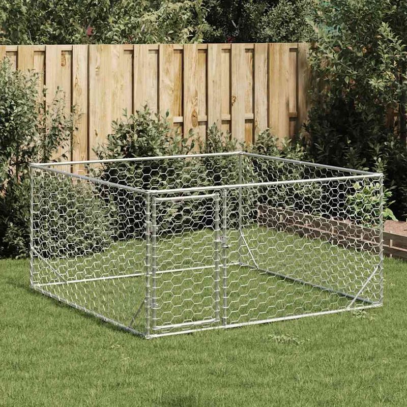 vidaXL chenil d'extérieur pour chiens Acier