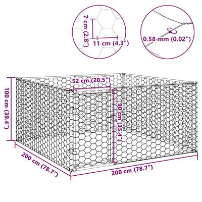 vidaXL Niche d'extérieur Acier