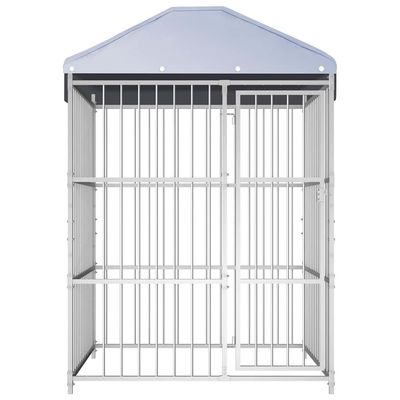vidaXL chenil Acier