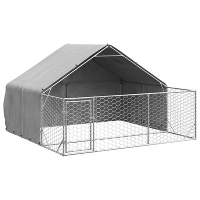 vidaXL chenil d'extérieur pour chiens Acier