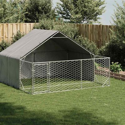 vidaXL chenil d'extérieur pour chiens Acier