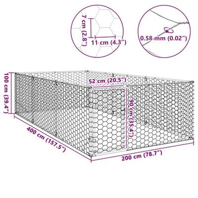 vidaXL Niche d'extérieur Acier