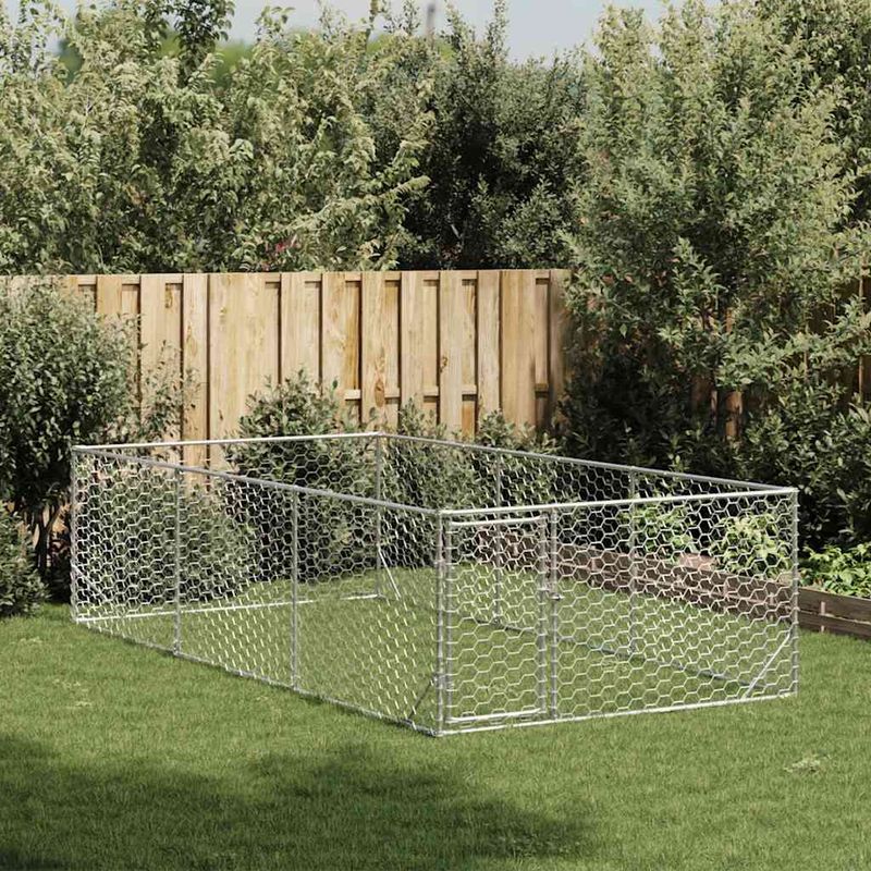 vidaXL chenil d'extérieur pour chiens Acier