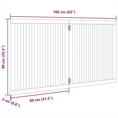 vidaXL barrière pour chien Bois